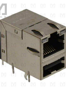 0820-1X1T-00-F【CONN MOD JACK USB2.0 PASS-THRU】