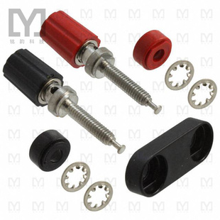 BIND POST RED BLK CONN KNURL 4243