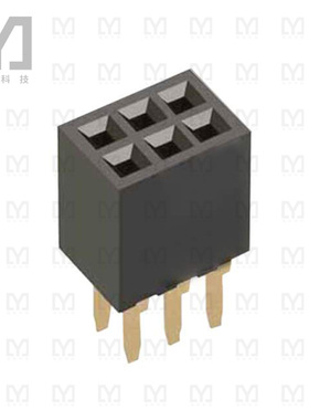 M50-3000345【CONN RCPT 6POS 0.05 GOLD PCB】