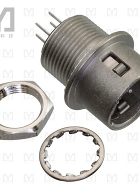 HR10G-7R-4PB(73)【CONN RCPT MALE 4POS SILVER SLDR】