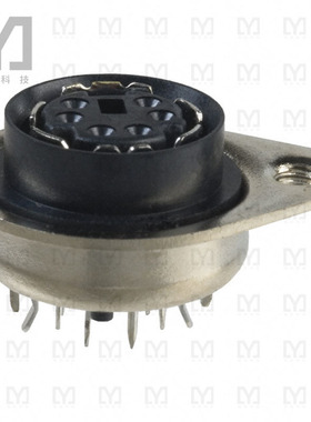 5750131-2【CONN RCPT FMALE MINI DIN 6P SLDR】