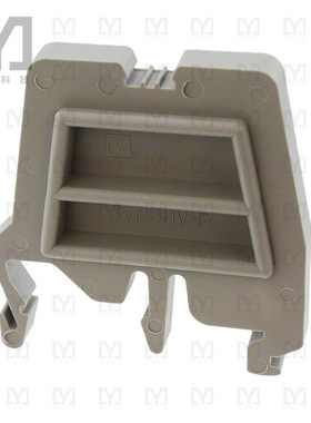 2130428【CONN TERM BLK END PLATE RAIL GRY】