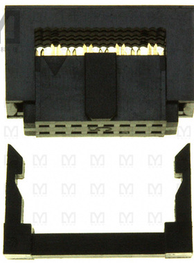 SFH413-PPPB-D08-ID-BK【CONN HEADER 16POS IDC GOLD】