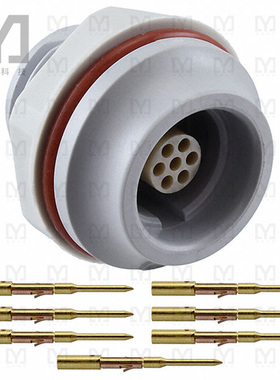 JMXHH1G07FCUDSU【CONN RCPT FMALE 7POS GOLD CRIMP】