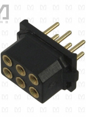 M80-8870601【CONN RCPT 6POS 0.079 GOLD PCB】