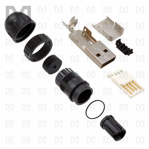 DCC-USBAB-150【CONN PLUG USB2.0 TYPEA 4POS SLD】 - 封面