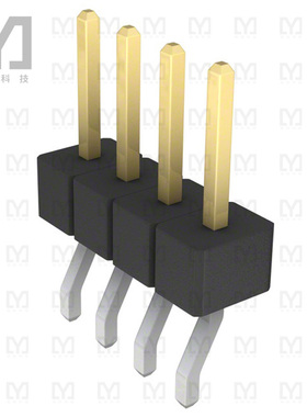 GBC04SBSN-M89【CONN HEADER SMD R/A 4POS 2.54MM】