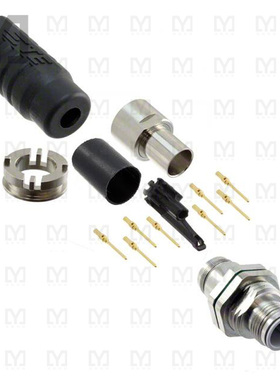 1-2823447-4【CONN PLUG MALE 8POS GOLD CRIMP】