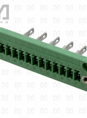 1829439【TERM BLK HEADER 12POS GREEN】