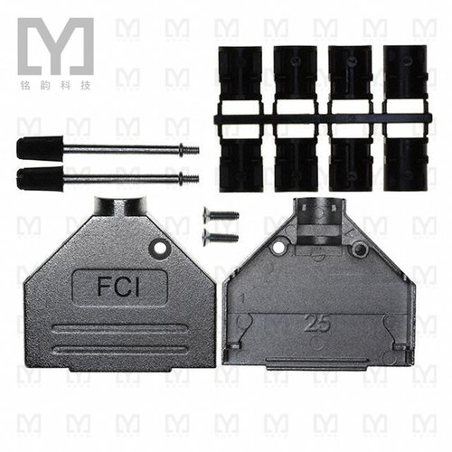 8655MH2501BLF【CONN BACKSHELL 25POS 180DEG SHLD】
