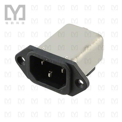 6609001-6【PWR ENT RCPT IEC320-C14 PNL SLDR】