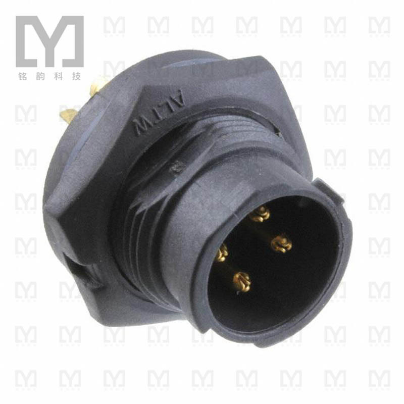 BB-04PMMS-QC8001【CONN RCPT MALE 4P GOLD SLDR CUP】