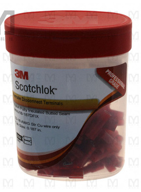 MNU18-187DFIX-BOTTLE【CONN QC RCPT 18-22AWG .187 100PC】