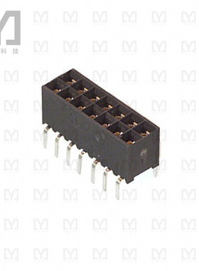 534267-1【CONN RCPT 14POS 0.1 GOLD PCB】