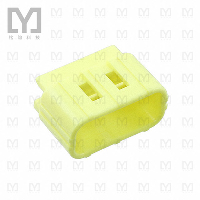 174360-7【CONN CAP 3POS DBL LOCK YELLOW】
