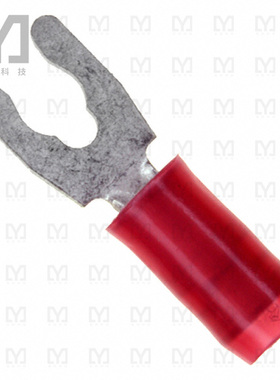 8-52928-1【CONN SPADE TERM 16-22AWG #5 RED】