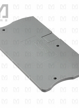 3030433【CONN TERM BLK END PLATE GRAY】
