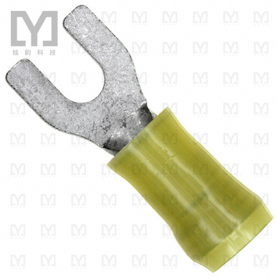 35152【CONN SPADE TERM 10-12AWG #8 YEL】