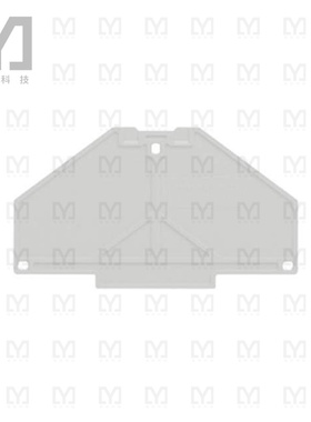 1211450000【CONN TERM BLK END PLATE RAIL GRY】