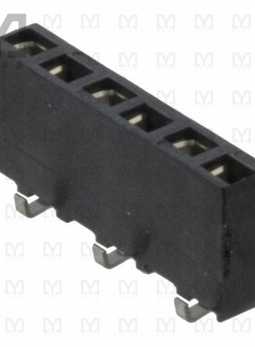 1241152-6【CONN RCPT 6POS 0.1 GOLD SMD】