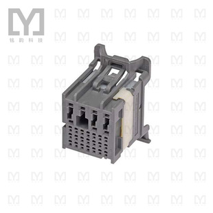 1600140001【CONN RECPT 28POS DRK GRAY】