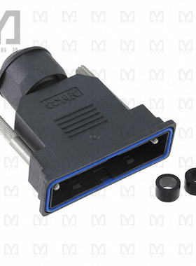 15-004680【CONN BACKSHELL 25POS 180DEG BLK】