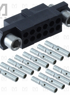 M80-4801242【CONN RCPT 12POS CRIMP 22AWG GOLD】