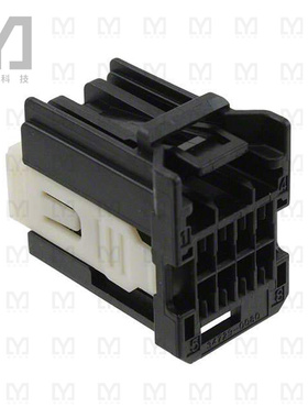 0347290080【CONN RCPT 8POS R/A BLACK POL A】