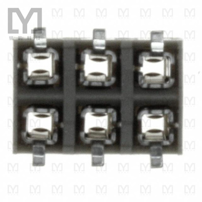 89898-303LF【CONN RCPT 6POS 0.1 GOLD SMD】