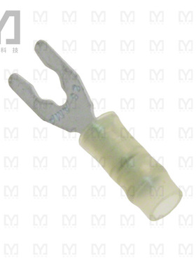 52921【CONN SPADE TERM 22-26AWG #2 YEL】