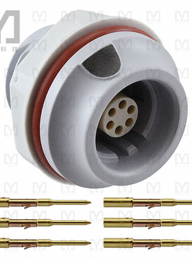 JMXHH1G06FCUDSU【CONN RCPT FMALE 6POS GOLD CRIMP】