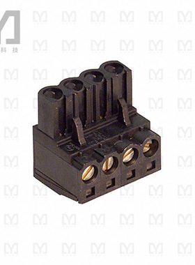 1596080000【TERM BLOCK PLUG 4POS STR 5MM】