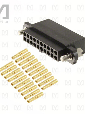 M80-4652005【CONN RCPT 20POS CRIMP 22AWG GOLD】