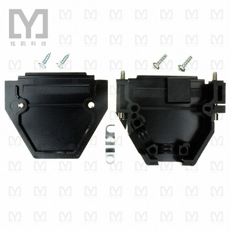 165X11259XE【CONN BACKSHELL 25P 45/180DEG BLK】