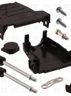 09670150434【CONN BACKSHELL 15P 90/180DEG BLK】