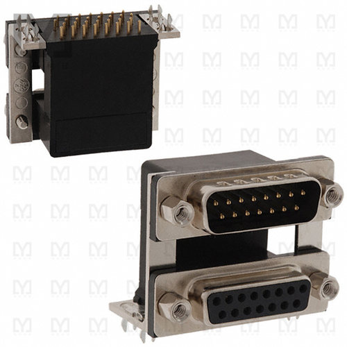 178-015-413R571【CONN D-SUB PLUG/RCPT 15POS R/A】