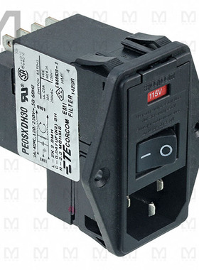 1-6609929-0【PWR ENT MOD RCPT IEC320-C14 PNL】