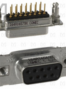 164A16569X【CONN D-SUB RCPT 9POS VERT SOLDER】