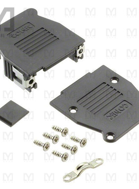 16-001820E【CONN BACKSHELL 15P 90/180DEG BLK】