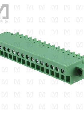 1850990【TERM BLOCK PLUG 16POS STR 3.81MM】