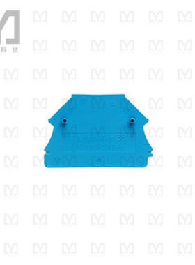 1060080000【CONN TERM BLK END PLATE RAIL BLU】