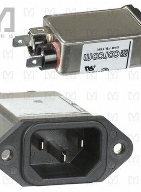 6609017-5【PWR ENT RCPT IEC320-C14 PANEL QC】