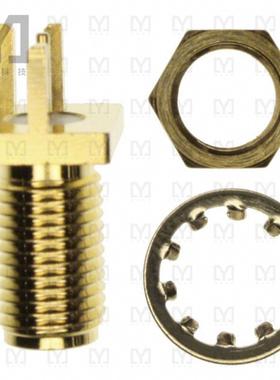 132289RP【CONN RPSMA RCPT STR 50OHM EDGEMT】