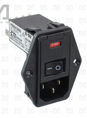 7-6609955-6【PWR ENT MOD RCPT IEC320-C14 PNL】