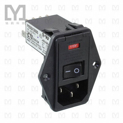 7-6609955-6【PWR ENT MOD RCPT IEC320-C14 PNL】