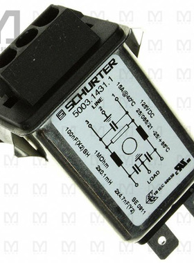 5003.1431.1【PWR ENT RCPT 125VDC 15A PANEL QC】