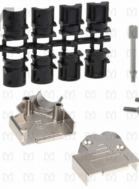 165X02689XE【CONN BACKSHELL 9P 45DEG SHLD SLV】