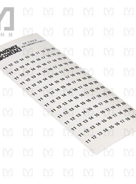 0804073:0011【ADHESIVE MARKER CARD 11-20】