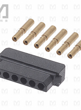 M80-8980605【CONN RCPT 6P CRIMP 24-28AWG GOLD】