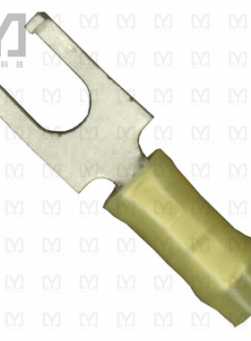 52369-1【CONN SPADE TERM 22-26AWG #4 YEL】